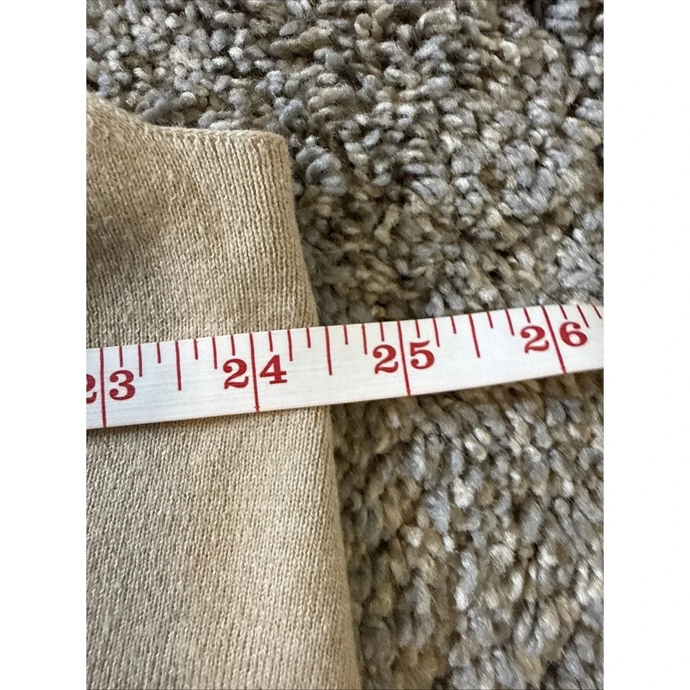 Calvin Klein Women's Open Front Sleeveless Vest‎ Beige Size XL